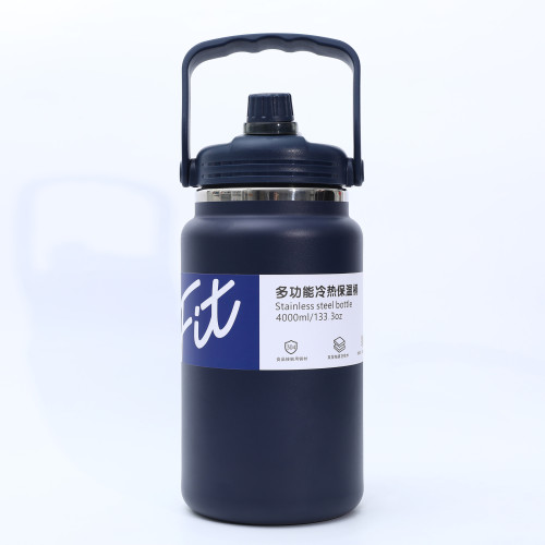 133oz手提太空壺美式大容量可攜式戶外運動水壺保溫吸管杯