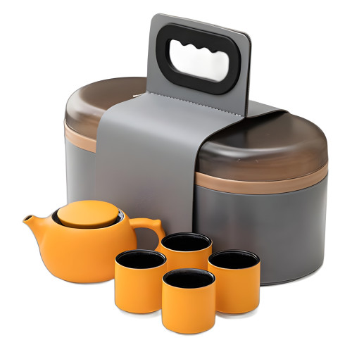 陶瓷旅行功夫茶具套裝戶外露營快客茶壺小茶杯收納盒商務禮品