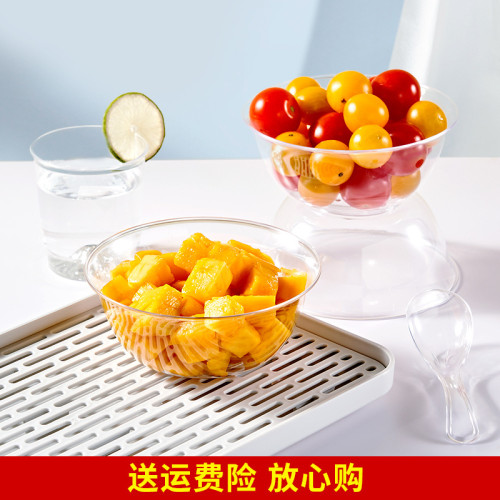 一次性碗硬質航空碗加厚加硬透明甜品湯碗火鍋餐具塑膠碗裝湯