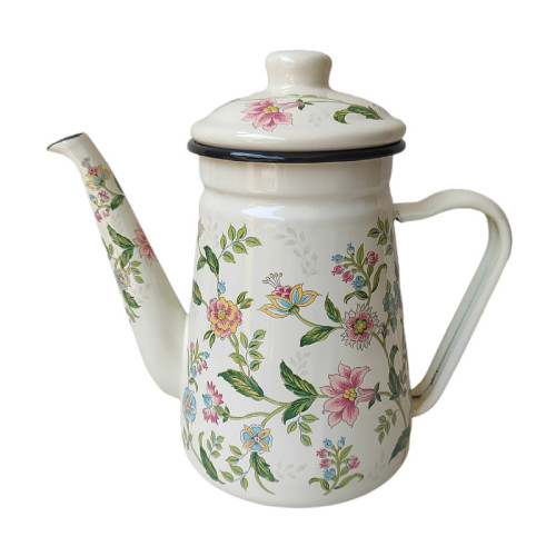 加厚搪瓷手沖咖啡壺油壺茶壺廚房煮開水泡茶壺泡功夫茶電磁爐瓦斯