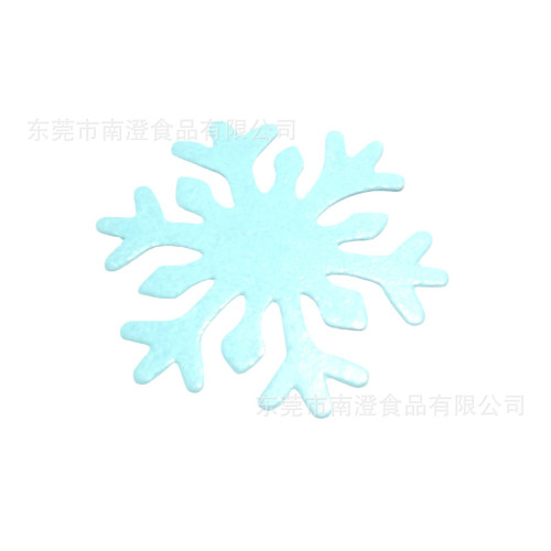 糯米紙雪花 生日蛋糕裝飾擺件 聖誕節 甜品 威化紙裝飾擺件點綴