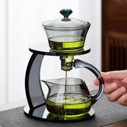 泡茶壺半自動茶具天空之境懶人套裝泡茶器豪華磁吸家用功夫茶具