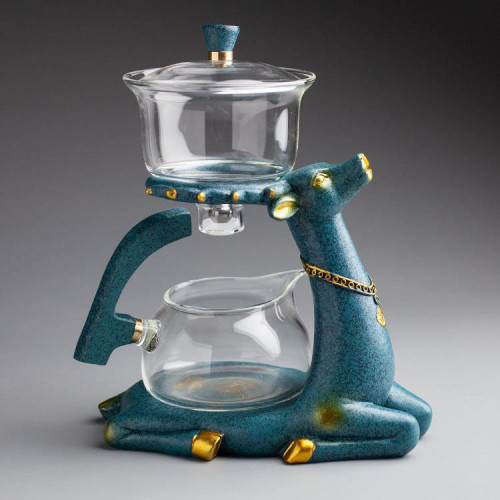 功夫茶具全自動玻璃創意沖茶器家用簡約懶人泡茶器煮茶壺套裝