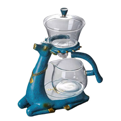 功夫茶具全自動玻璃創意沖茶器家用簡約懶人泡茶器煮茶壺套裝