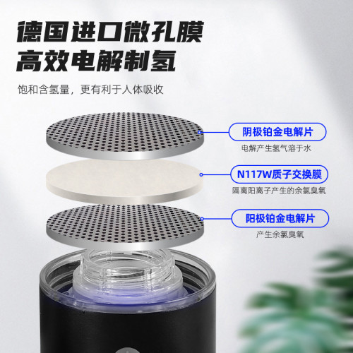 電解富氫水杯氫氧分離大容量富氫水壺一機兩用水素杯氫水瓶離子膜