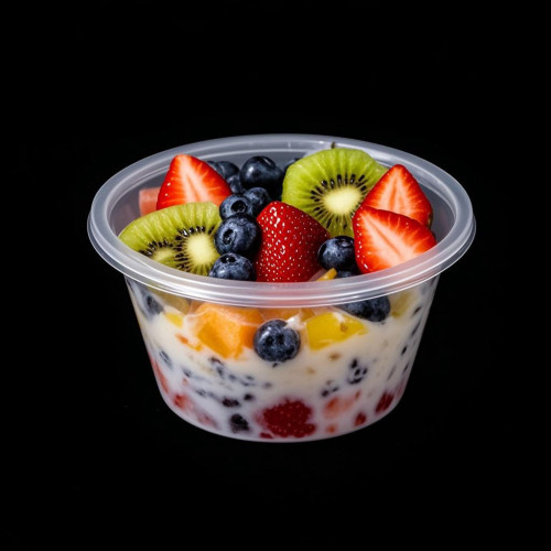 一次性圓形餐盒外賣盒打包盒塑膠盒餐盒打包盒一次性食品