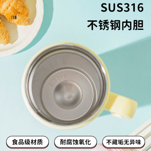 新款大容量巨無霸冰霸杯316不鏽鋼保溫杯帶手柄可攜式吸管杯