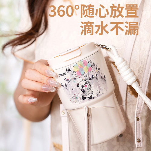 迪樂貝爾304不鏽鋼咖啡杯可愛高顔值大容量水杯輕奢伴手禮品杯