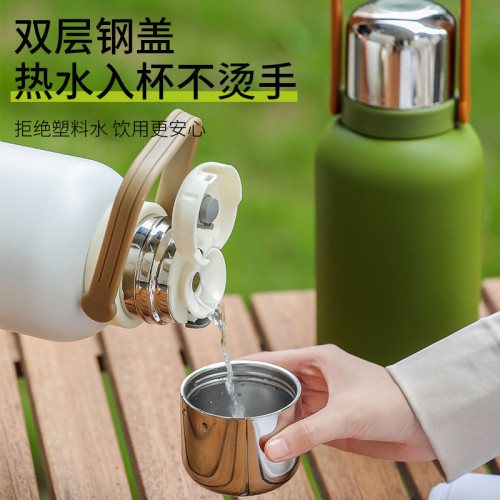 新款316不鏽鋼保溫杯金鋼壺 茶水分離高顔值大容量戶外運動可攜式壺