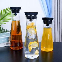 創意簡約歐式水晶玻璃冷水壺西式大容量耐熱家用涼水壺紥壺冷飲壺