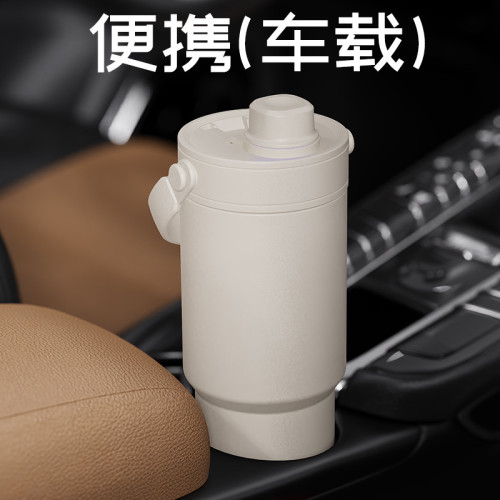 高顔值大容量雙飲帶吸管316不鏽鋼陶瓷內膽保溫杯可攜式車用隨行杯