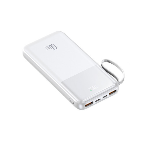 66W超級快充20000安培自帶四線充電寶大容量可攜式行動電源
