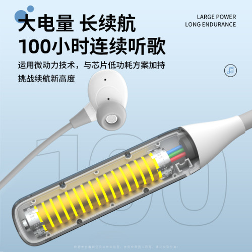 Y13頸掛脖式無線藍牙耳機超長續航2025新款K歌耳返可插卡