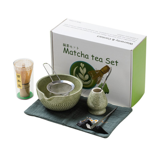 日式抹茶碗陶瓷打抹茶用套裝茶筅竹子抹茶刷百本立宋代點茶道ins