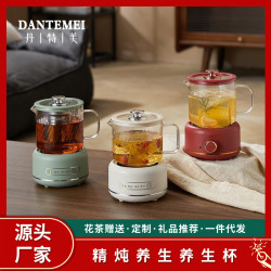 養生壺家用多功能全玻璃煮茶器燒水壺小型辦公室花茶壺電燉杯禮品