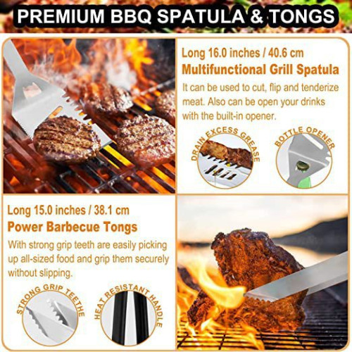 不鏽鋼烤具戶外野飲家工具套裝BBQ用燒烤組合布袋套裝