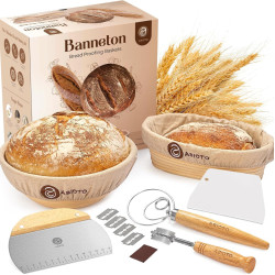 麵包烘焙用品藤條Banneton髮酵籃工具套裝
