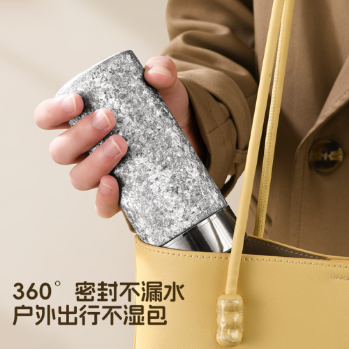 純鈦保溫杯雙層可攜式女士口袋杯戶外小容量上學辦公水杯200ml茶杯