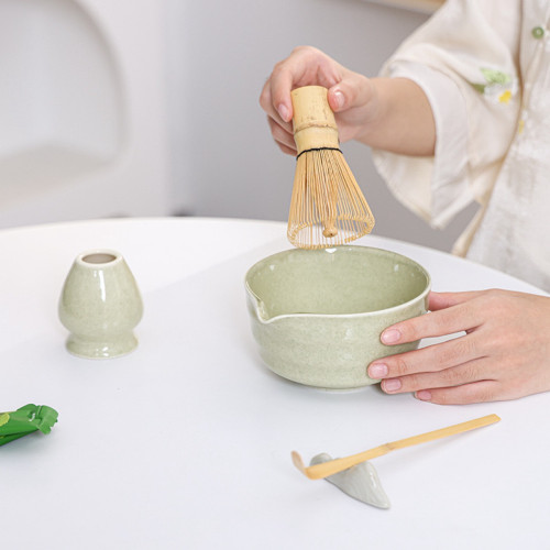 抹茶碗茶筅百本立抹茶刷打沫茶工具立宋代點茶具茶道禮Matcha set