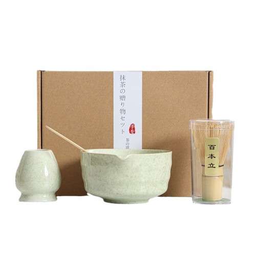 抹茶碗茶筅百本立抹茶刷打沫茶工具立宋代點茶具茶道禮Matcha set