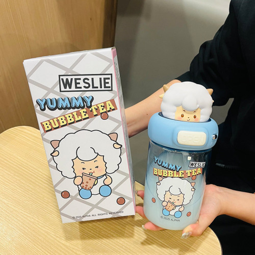 水杯喜羊羊與灰太狼高顔值家用卡通可愛兒童杯子可攜式新款學生杯子