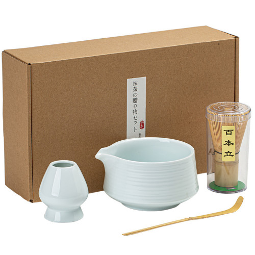 抹茶刷百本立茶筅立帶嘴茶碗窰變抹茶打茶器工具套裝日式禮盒