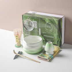 日式抹茶茶具套裝百本立抹茶碗帶嘴ins風茶筅立點茶工具
