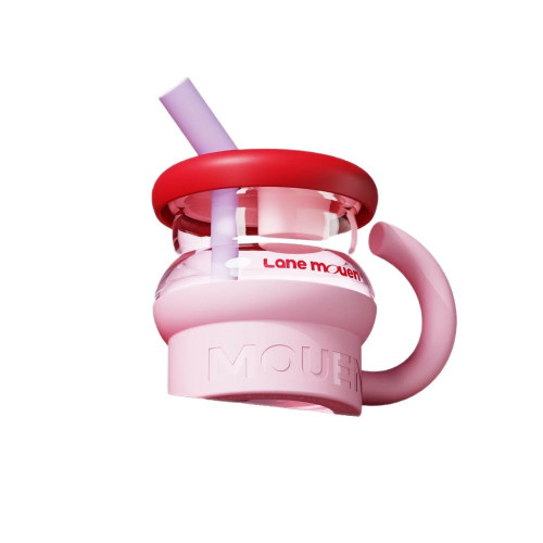 覽萌Lane Mouen玻璃吸管杯大容量女高顔值水杯喵喵杯高硼矽泡茶杯