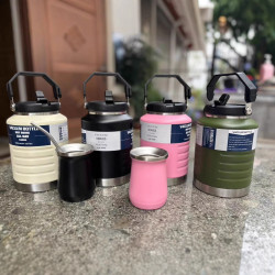 保溫杯戶外大容量冰桶保溫桶304內膽南美歐美噸噸桶健身水壺