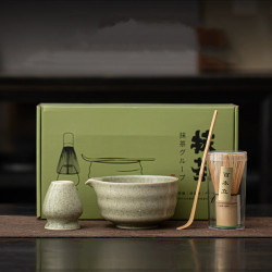 陶瓷抹茶套裝日式海浪紋尖嘴抹茶碗茶筅立百本立點茶器抹茶攪拌器