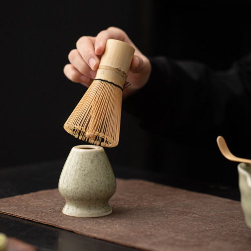 陶瓷抹茶套裝日式海浪紋尖嘴抹茶碗茶筅立百本立點茶器抹茶攪拌器