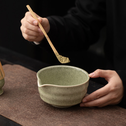 陶瓷抹茶套裝日式海浪紋尖嘴抹茶碗茶筅立百本立點茶器抹茶攪拌器