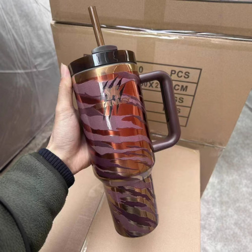 新款冰霸杯一代40oz5D滿格林奇綠毛怪保溫杯保冷304不鏽鋼汽車杯