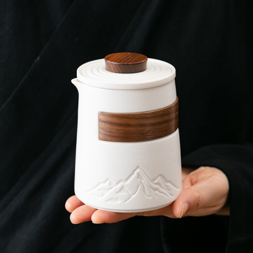陶瓷旅行可攜式茶具套裝一壺四杯露營戶外一人飲商務伴手禮品可