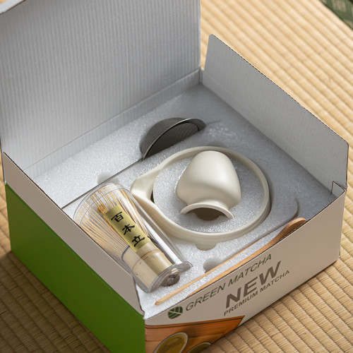 獨立站抹茶茶具套裝7件套粉禮盒四件套茶筅百本立抹茶碗帶嘴