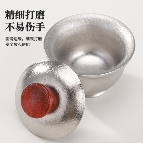 家用煮茶泡茶純鈦燒水壺簡約大氣冰花煮茶器戶外大容量茶具套裝