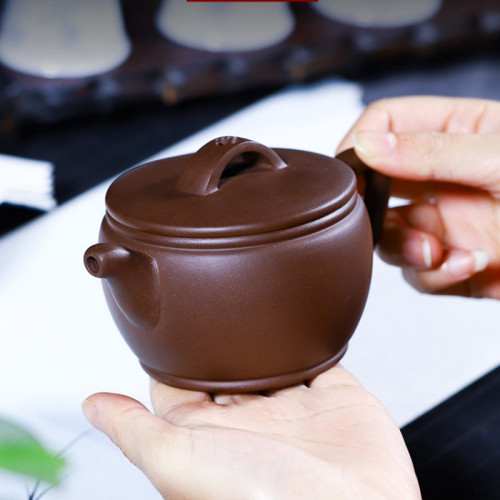 宜興原礦紫砂壺茶壺茶具工原礦大口漢瓦泡茶壺家用茶器瀧叻