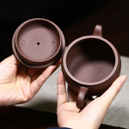 宜興原礦紫砂壺茶壺茶具工原礦大口漢瓦泡茶壺家用茶器瀧叻