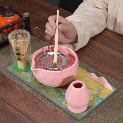 日式抹茶碗陶瓷打抹茶用套裝茶筅竹子抹茶刷百本立宋代點茶道禮盒