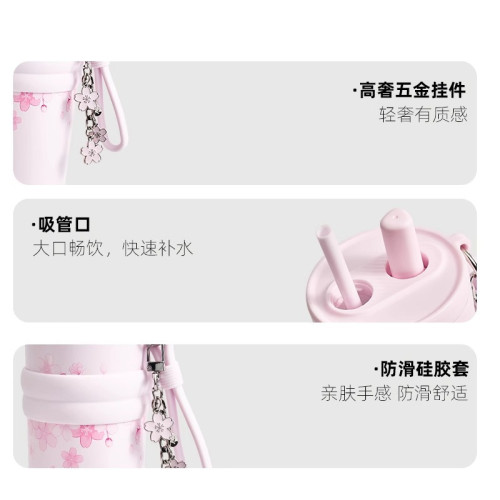 yanis3大容量保溫杯女士高顔值冰霸杯2025新款生日禮物吸管水杯子