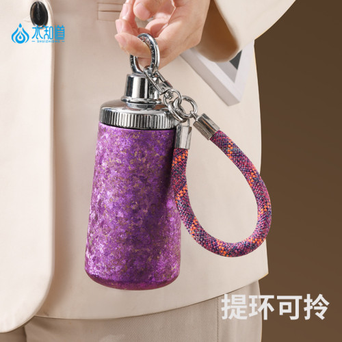 25年新款純鈦女神保溫杯女生高顔值吸管水杯生日禮物可攜式鈦水杯子
