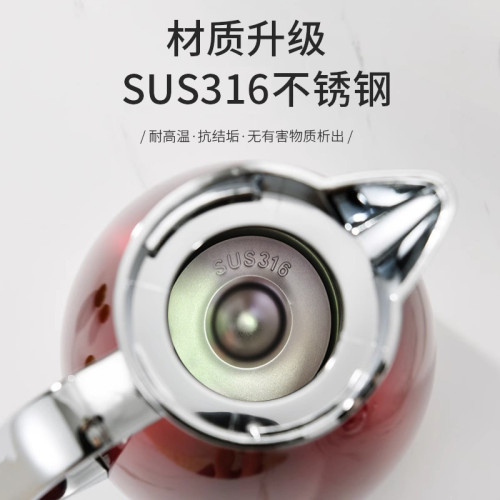 316真空保溫水壺酒店大容量羅馬壺雙層保溫瓶泡茶壺熱水瓶暖水壺