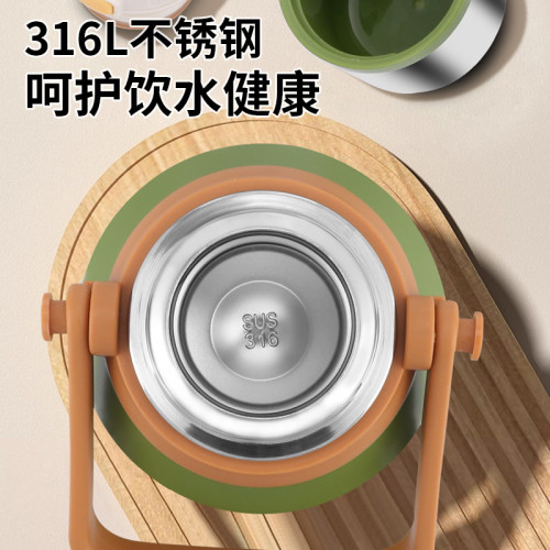316大容量保溫杯戶外可攜式手提壺不鏽鋼茶水分離泡茶保溫保冷水杯