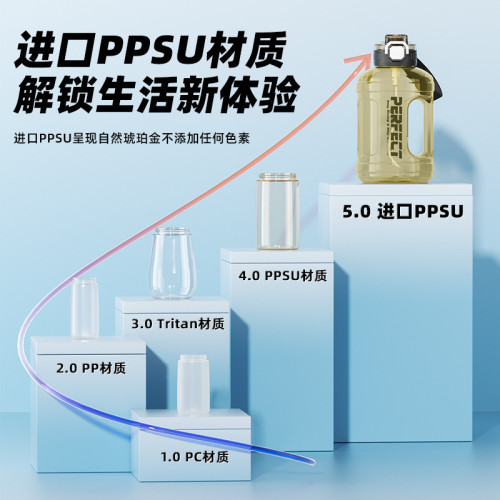 奶瓶級ppsu水杯大容量耐高溫戶外運動可攜式健身加厚噸噸杯水壺