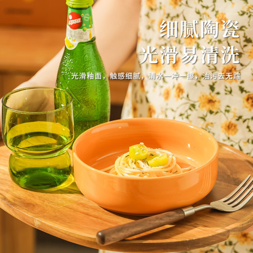 漢堡包套裝碗和盤漂亮的盤子沙拉碗創意甜品盤陶瓷餐具可愛的飯碗