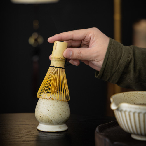 中式竹茶筅抹茶茶道套裝宋代點茶抹茶刷茶筅百本立陶瓷抹茶碗