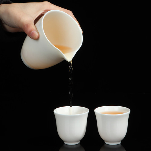 白瓷茶壺套裝羊脂玉西施壺整套茶具家用泡茶蓋碗茶杯可定