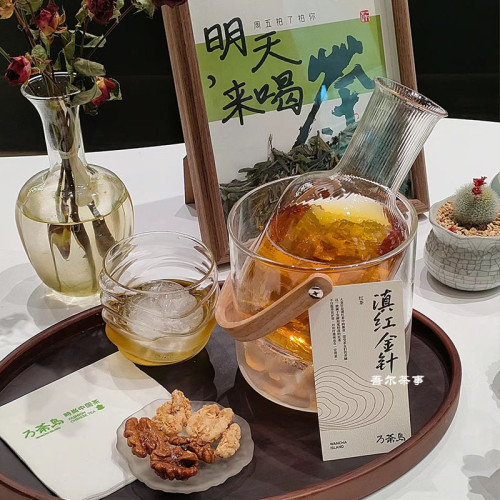 新中式冷萃茶器皿茶館茶室宋茶壺耐高溫高硼矽冷萃茶配件套組