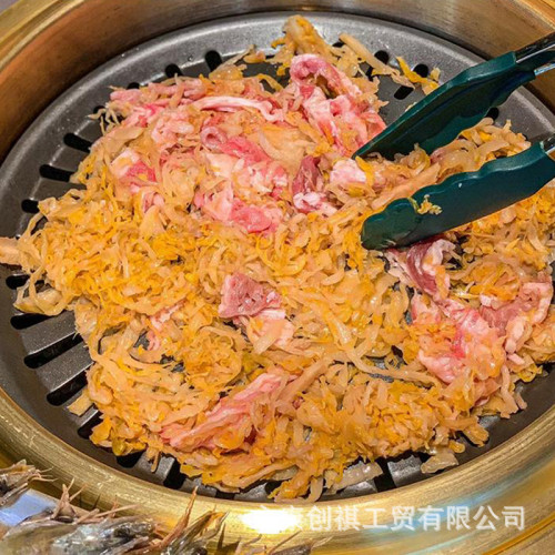 韓式鑄鐵烤肉家用烤盤商用無煙不沾鐵烤盤戶外燒烤篦子加厚烤肉盤