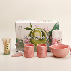 新款抹茶碗點茶工具 茶筅套裝盞刷勺篩研磨器五件套抹茶粉茶罐